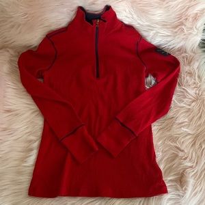 Ralph Lauren red long sleeve size small in perfect condition no stains or rips